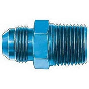Adapter til fitting. -6JIC til 1/4" NPTF (han-han). Aluminium