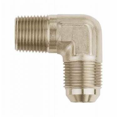 3/8 UNF 90 gr. adapter til 1/8 NPTF. Aluminium