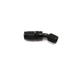 Aeroquip -12JIC 30gr. fitting (hun) til FC333/G210/Startlite slange. Aluminium, sort anodiceret