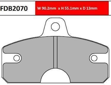 Ferodo Kart bremseklods FDB2070KA