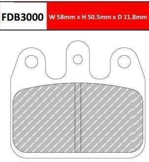 Ferodo Kart bremseklods FDB3000KA