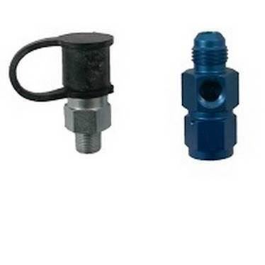 Benzinprøve udtag til montering på bil med FIA-godkendt kobling. Tilslutning -6JIC (han-hun) fittings