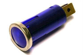 Lille lampe til f.eks. advarselslys/ladelampe. 12V/2W. Blå