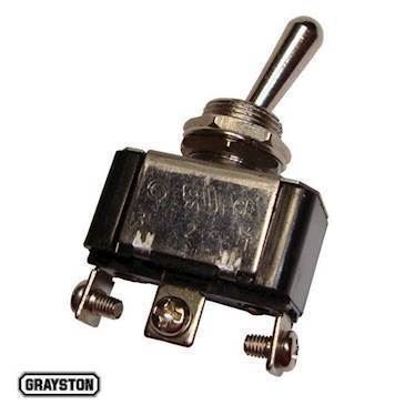 ON/ON kontakt med skrueterminaler. 25 amp kontinuerlig