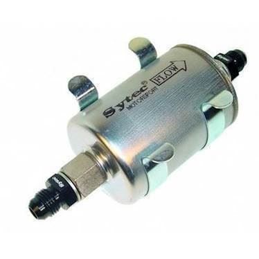 Sytec Motorsport benzinfilter JIC6/AN6/-6 in/ud med monteringsclips