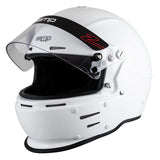 Zamp hjelm model RZ-63F. Hvid eller mat sort. Str. XS-XXL. FIA 8859-2024 godkendt.