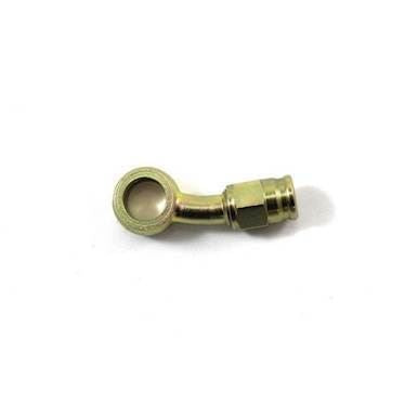 Banjo 20 gr. (til siden) bremsefitting til 3/8 og M10 kort banjobolt til -3 slange. Stål