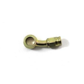 Banjo 20 gr. (til siden) bremsefitting til 3/8 og M10 kort banjobolt til -3 slange. Stål