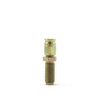 M10x1.0 lige bremsefitting (han) med convex sæde til clips til -3 slange. Stål