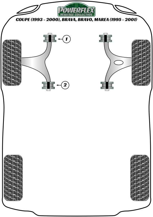 Coupe (1993-2000), Brava, Bravo, Marea (1995-2001) - Heritage diagram