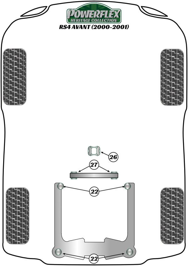 RS4 Avant (2000-2001) - Heritage diagram