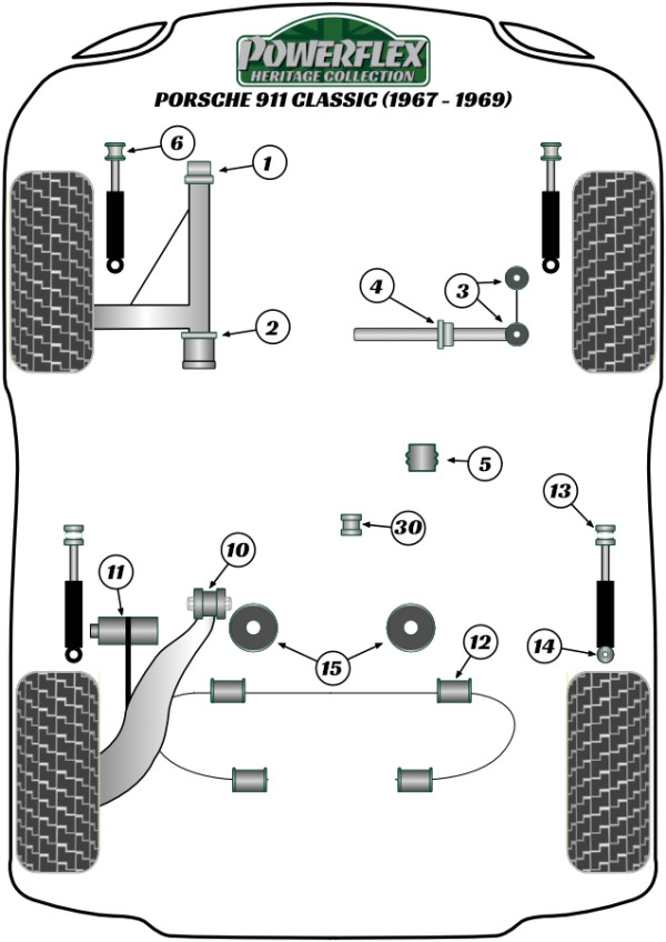 911 Classic (1967 - 1969) - Heritage diagram