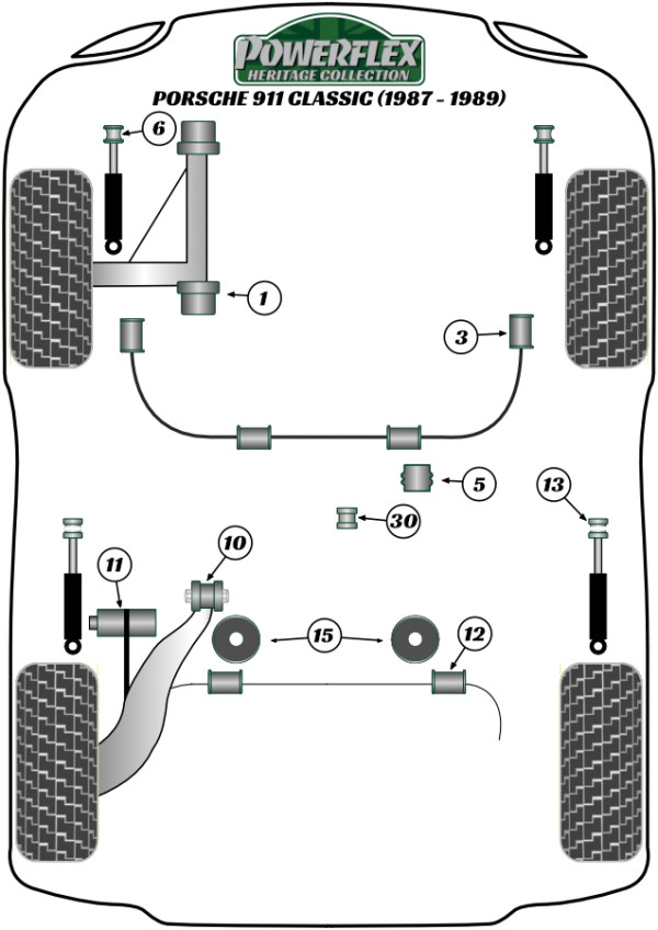 911 Classic (1987 - 1989) - Heritage diagram