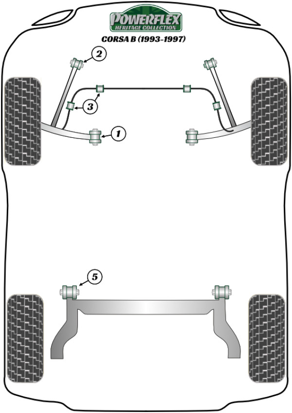 Corsa B (1993-1997) - Heritage diagram