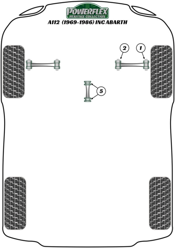 A112 inc Abarth (1969 - 1986) - Heritage diagram