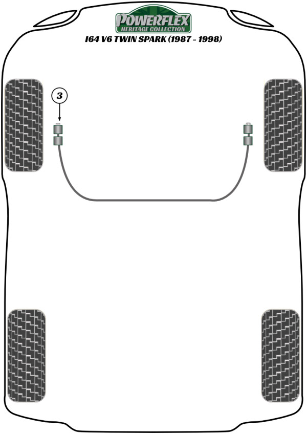 164 V6 & Twin Spark (1987 -1998) - Heritage diagram