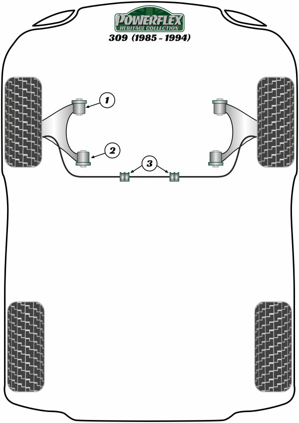 309 inc GTI (1985-1994) - Heritage diagram