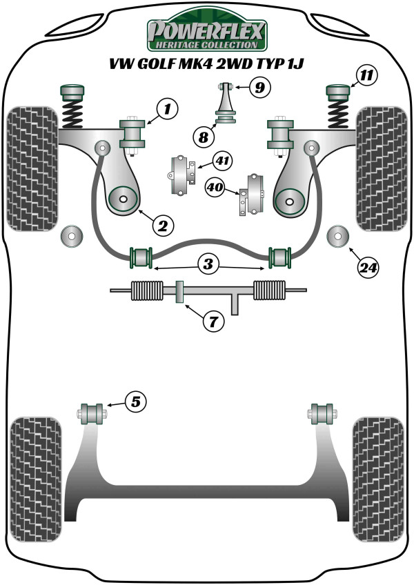 Golf Mk4 2WD Typ 1J - Heritage diagram