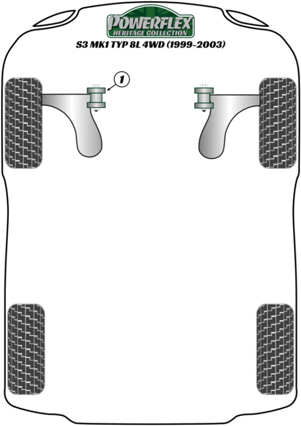 A3 / S3 MK1 8L 4WD (1999-2003) - Heritage diagram