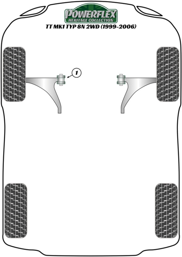 TT Mk1 Typ 8N 2WD (1999-2006) - Heritage diagram