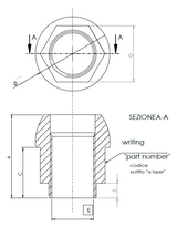 Hjulmøtrik 14mm 1.5. 28mm lang. Til 19mm top. Kuglekonus (VAG)