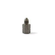 M10x1.0 lige adapter (han) til 3/8 UNF (hun). Rustfrit stål