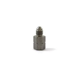 M10x1.0 lige adapter (han) til 3/8 UNF (hun). Rustfrit stål