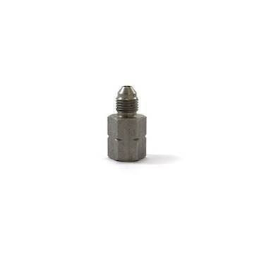 M10x1.0 lige adapter (han) til 3/8 UNF (hun). Rustfrit stål