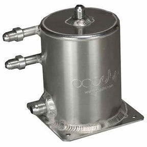 OBP 1 L benzin reservoir med 3 -6JIC og 1 -8JIC udgang. 100 mm i diameter og 135mm høj.