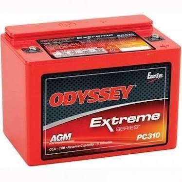 Odyssey Racing batteri PC310 (PVR8). 12V, 8 ah, 138x86x101 mm (LxBxH), 2.7 kg.
