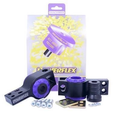 Powerflex Front Wishbone Rear Bush Anti-Lift & Caster Offset (2 stk.)