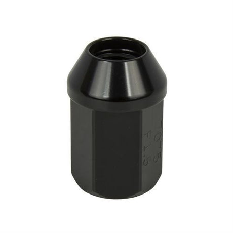 Hjulmøtrik lukket 12mm 1.25 Sort spec. 7075 aluminium