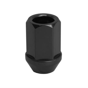 Hjulmøtrik åben 12mm 1.25 Sort spec. 7075 aluminium