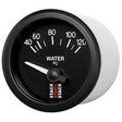 Stack Vandtemperatur 40-120°C (M10x1) ur. 52mm elektrisk. 90° skala. Sort baggrund med hvidt baggrundslys og oplyst nål.