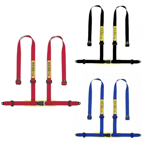 Sabelt 4 punkt sele 2"/2" incl. skulderpuder. ECE-godkendt. 3 farve muligheder