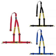 Sabelt 3 punkt sele 2"/2" incl. skulderpuder. Selejustering. ECE-godkendt. 3 farve muligheder