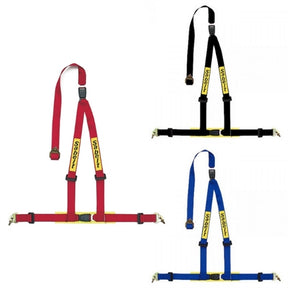 Sabelt 3 punkt sele 2"/2" incl. skulderpuder. Selejustering. ECE-godkendt. 3 farve muligheder