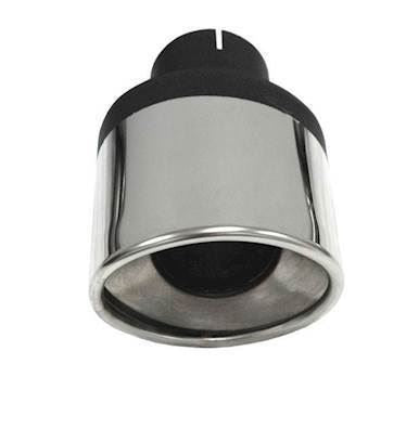 Simons afgangsrør 'DUPLEX 63 RIGHT' ovalt 90/120mm (rustfrit stål)