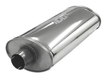 Simons lyddæmper 'HEAVY 63' ovalt 140/220mm længde 500mm (uden muffer) (rustfrit stål)
