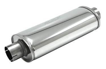 Simons lyddæmper 'TURBOLIGHT 76' ovalt 140/220mm længde 420mm (uden muffer) (rustfrit stål)