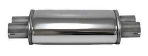 Simons lyddæmper 'Duo 51' ovalt 115/185mm længde 315mm (uden muffer) (rustfrit stål)