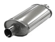 Simons lyddæmper 'SMALL 51' ovalt 100/165mm længde 320mm (uden muffer) (rustfrit stål)