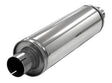 Simons lyddæmper 'SLIM 63' rundt 125mm længde 420mm (uden muffer) (rustfrit stål)