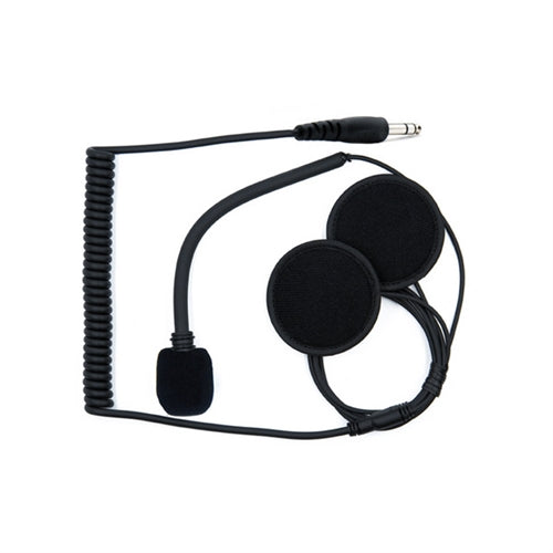 Zeronoise indbygnings headset model Valiant til åben hjelm med han 6,35mm Jack stik