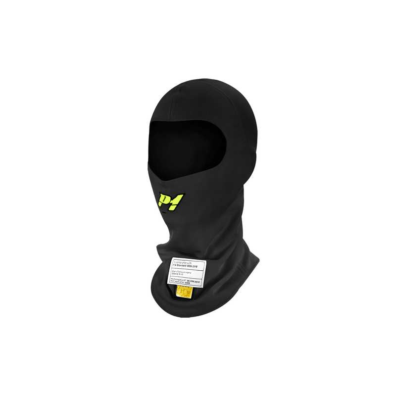 P1 balaclava model Air. Stor model. Åbent ansigt. Hvid eller sort. FIA-8856-2018-godkendt