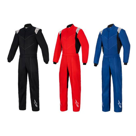 Alpinestars karting indendørs køredragt model V2. Sort, rød eller blå. Str. XS-XXXL