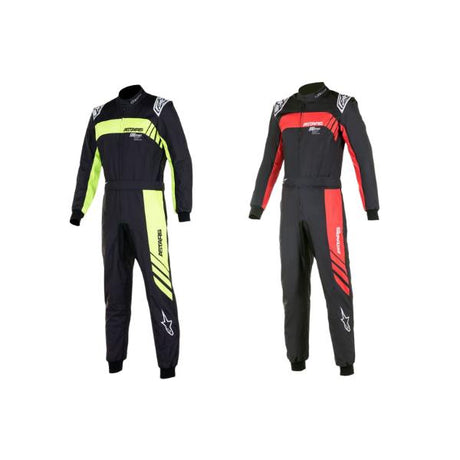 Alpinestars karting køredragt model KMX-9 V3 Graphic. Str. 40-60. 2 farve muligheder. FIA-8877-2022-godkendt.