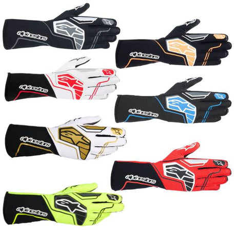 Alpinestars karting handsker model Tech-1 KX V4. Str. XXS-XXL (6,5-10). 7 farve muligheder. FIA-8877-2022-godkendt.