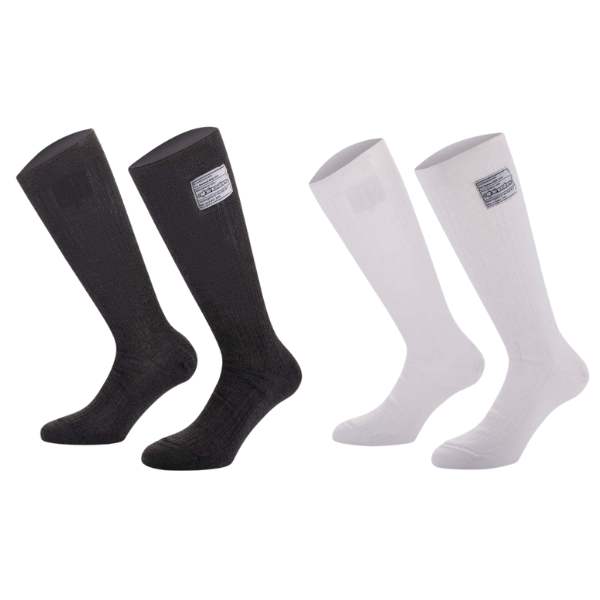 Alpinestars strømper model Race V4. Sort eller hvid. Str. S-XL. FIA-8856-2018-godkendt