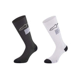Alpinestars strømper model ZX V4. Sort eller hvid. Str. S-XL. FIA-8856-2018-godkendt